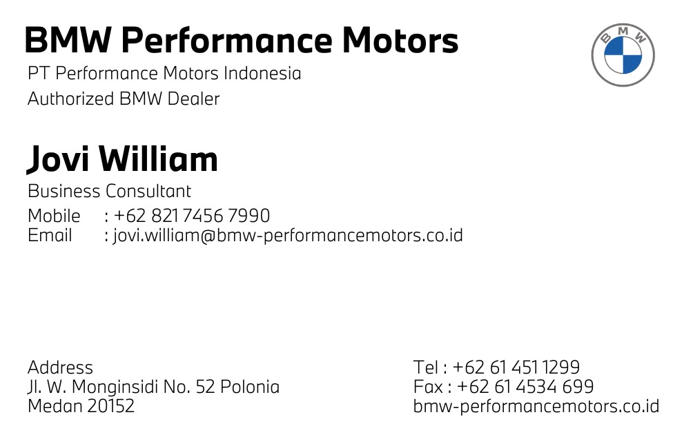 bmw medan jovi william